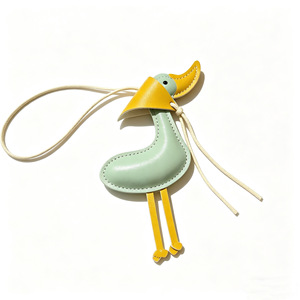 2026 Pu Leather Goose Design <b>Bag</b> Charm Pendant With Long <b>Strap</b> <b>Bag</b> Charms Accessories <b>for</b> Handbag - Product Image 6