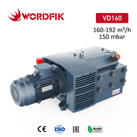 Pompa Vakum Tanpa Oli Rotary Vane 150 Mbar 7.5HP VD160 160m3/h Pompa Vakum Bebas Oli untuk Meja Vakum CNC