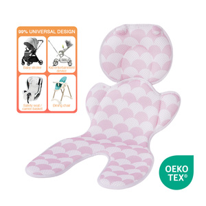 Directo de fábrica 3D Airmesh cabeza y cuerpo soporte almohada asiento de coche infantil inserto para recién <span class=keywords><strong>nacido</strong></span> a niño cochecito cojín - Product Image 1