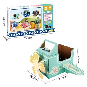 Carton combattant Cosplay fait à la main <span class=keywords><strong>papier</strong></span> Costume drôle avions et voitures réservoir 3d carton portant des jouets mignon bricolage jouets <span class=keywords><strong>en</strong></span> carton - Product Image 2