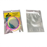 Sacs en polyéthylène transparents en gros pour câbles, sacs d'emballage à fermeture éclair personnalisés pour accessoires électroniques