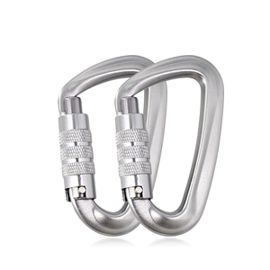 Boucle autobloquante d'escalade en alliage d'aluminium 12KN pouvant être utilisée comme équipement <span class=keywords><strong>de</strong></span> sécurité pour l'escalade et l'alpinisme. - Product Image 1