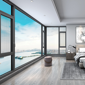 Bán buôn nhà ban công tiêu chuẩn đu cửa sổ kính bên trong hoặc bên ngoài mở cửa sổ nhôm - Product Image 4