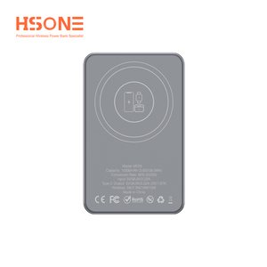 Batterie externe sans fil ultra-mince 2-en-1 en alliage d'aluminium MY25L 5000-10000mAh avec charge rapide 15W, écran LED et design magnétique - Product Image 4