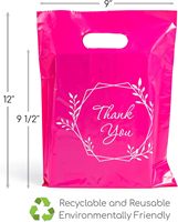 Sac en plastique avec poignée en PE-BD imprimé de conception de logo personnalisée sac découpé sac à provisions pour l'emballage de vêtement/chaussure