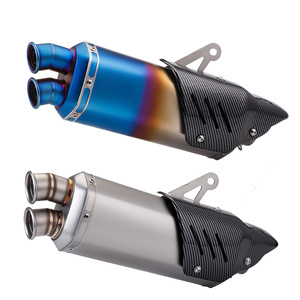 Pot d'échappement universel en acier inoxydable pour moto, silencieux modifié avec <span class=keywords><strong>DB</strong></span> <span class=keywords><strong>Killer</strong></span>, compatible <span class=keywords><strong>Z900</strong></span> NINJA400 R3 S9, 51mm - Product Image 5