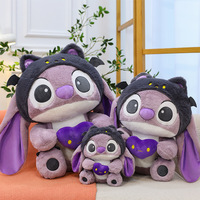 Boneka Plush Demon Stitch Ungu Ukuran Besar Baru, Boneka Kain Anak-anak, Hadiah untuk Anak Perempuan, Grosir untuk Perdagangan Luar Negeri