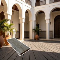 Dalles de terrasse extérieures DIY en composite, imperméables, antidérapantes, installation facile, jardin
