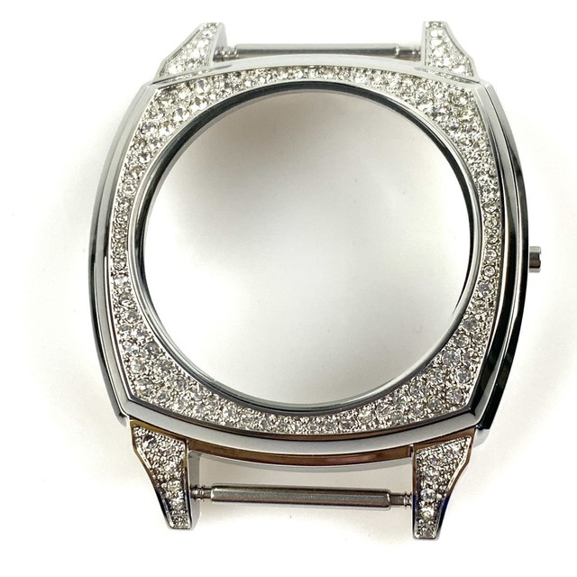 Exquisite Set:316L Stainless Steel Case with 94 PP Stones Dense Set,40.5X51.5mm  5ATM Waterproof, Fits10/2/1Size Movements