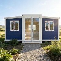 Maison conteneur préfabriquée compacte, étanche, résistante au vent et au froid, mobile, pouvant accueillir 2 à 4 personnes, chambre à coucher, style ferme