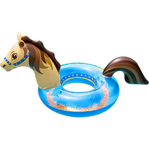 Flotador Inflable Plegable de PVC con Forma de Cabeza de Caballo para Piscina - Product Image 1