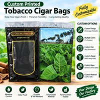 Sacs d'emballage personnalisés imprimés pour feuilles de tabac, scellables à chaud, en Mylar, mini-sacs et boîtes en papier pour 4-5 cigarettes