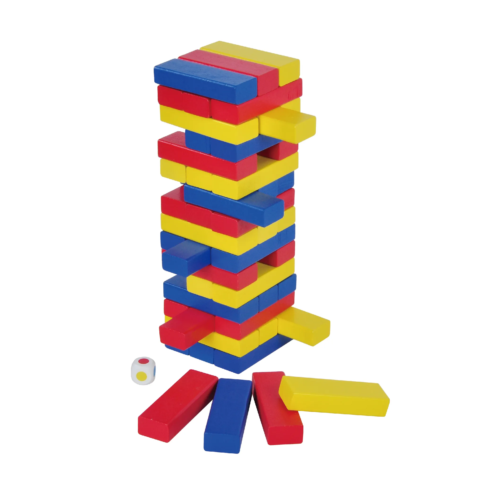 Parti oyunu 49 adet renkli inşaat Stracking ahşap bloklar istifleme kulesi oyunu