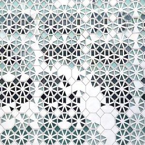 Revêtement de façade extérieur décoratif en alliage d'aluminium moderne, motif géométrique découpé au laser - Product Image 1