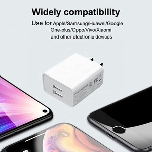 Adaptador <span class=keywords><strong>de</strong></span> Corriente <span class=keywords><strong>de</strong></span> Pared <span class=keywords><strong>de</strong></span> Viaje con Doble Puerto USB 2, Aprobado por UL/FCC, Enchufe <span class=keywords><strong>de</strong></span> CA Estadounidense, 5V 2A 10W, para <span class=keywords><strong>iPhone</strong></span>/Samsung - Product Image 5