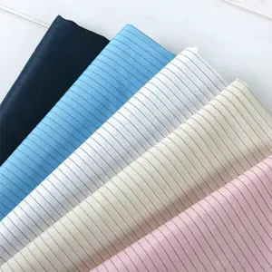 Esd Polyester Fabric Shanghai Manufacture Antistatic Strip/Grid Esd Fabric Clothes Fibers Polyester Fabric