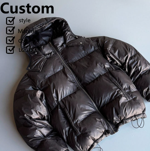 Dernière conception, veste d'hiver imperméable en duvet de canard épaisse et personnalisée, style rétro - Product Image 1