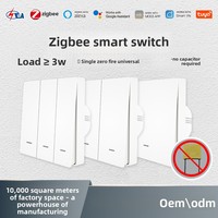 MoesHouse Bouton Wi-Fi Interrupteur Intelligent Tuya Smart Home App Télécommande Android Bar Design Écran <2 "Fil Neutre Unique