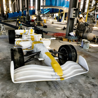 Modèle de voiture de course F1 en fibre de verre et résine FRP, réaliste, fait main et personnalisé, sculpture d'art de voiture de sport F1 grandeur nature