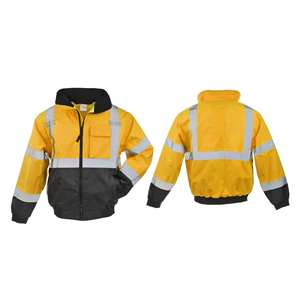 Chaqueta de Seguridad de Alta Visibilidad ANSI Clase 3, Reflectante, Impermeable, Resistente al Viento, para Trabajo Industrial - Product Image 2