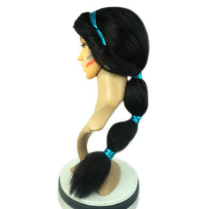 Anxin Usine Pas Cher Prix Synthétique cosplay Cheveux <span class=keywords><strong>Perruque</strong></span> <span class=keywords><strong>Princesse</strong></span> <span class=keywords><strong>Jasmine</strong></span> Perruques - Product Image 2