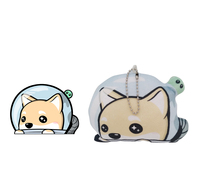 Porte-clés animal chat blanc en peluche personnalisé de haute qualité cadeau de Noël beaux jouets en peluche