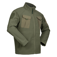 Veste tactique d'extérieur en softshell coupe-vent, imperméable, respirante, antistatique, en polyester camouflage unisexe