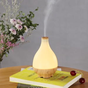 Diffuseur d'arômes JCSY-037, humidificateur ultrasonique 0,5L, alimentation USB, finition bois clair/bois foncé, usage domestique et commercial - Product Image 2