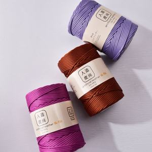 All'ingrosso corda in finta pelle 2.5mm 250g filo di cuoio per fai da te a uncinetto - Product Image 2