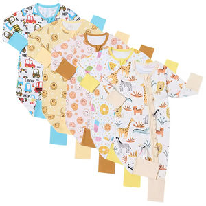 <span class=keywords><strong>Pyjama</strong></span> d'hiver chaud et doux pour bébé, en viscose de bambou noir, avec fermeture éclair, pour fille et garçon - Product Image 2