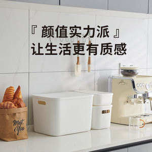 Plastic Storage Bins Rectangle Stackable Food Container Eco-Friendly Household Organizers - Product Image 2