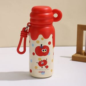 Botella de Agua Infantil de Acero Inoxidable 304, Simple, Portátil, de Alta Calidad, con Aislamiento, con Cuerda, para Niños y Estudiantes - Product Image 3