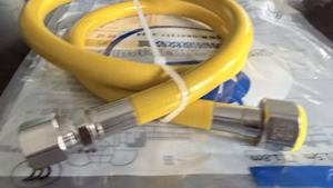 <span class=keywords><strong>Tuyau</strong></span> de gaz antidéflagrant à double spirale GB41317-2024 avec connecteur métallique universel pour chauffage et cuisinière au gaz naturel - Product Image 2