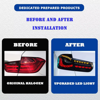 HETOP F30 F80 Rückleuchten 2013-2019 Heckleuchte 3er Serie Auto LED-Rücklicht Plug-and-Play DRL Signal Doppelte Drachenschuppen für BMW