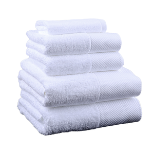 ロゴカスタム卸売格安ホテル用品コレクションタオル100％純綿70*140ホワイトホテルスパバスタオル - Product Image 2