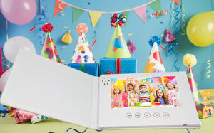 Folleto de video con pantalla IPS de 7 ", tarjeta de felicitación de video Lcd, envío de video, cargue su propio diseño personalizado - Product Image 3
