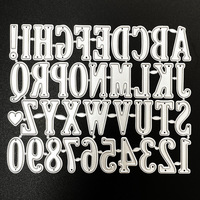 Matrices de découpe en acier au carbone, 26 matrices de lettres et chiffres de l'alphabet anglais, matrices alphanumériques pour loisirs créatifs, gaufrage, bricolage, scrapbooking, pochoirs fins