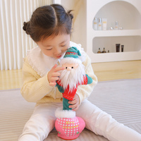 Ours en peluche Botu Danseur d'Halloween, super doux en coton PP, avec fleurs torsadées, chant et lumière, cadeaux dans un sac OPP