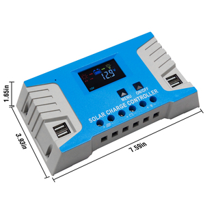 GCSOAR 20A Mini contrôleur de charge solaire MPPT Système d'éclairage solaire domestique hors réseau Tension du système 12V/24V Tension maximale du système 150V Tension PV PWM - Product Image 3