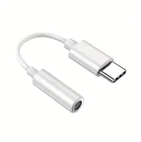 Adaptateur audio USB-C vers 3,5 mm - Pack de 2 HiFi compatible avec iPhone 17 16 15 Samsung Type C vers prise jack