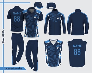 Nuevo diseño ropa deportiva Cricket uniforme conjunto completo cuello Jersey y Pantalones con facilidad de personalización - Product Image 2