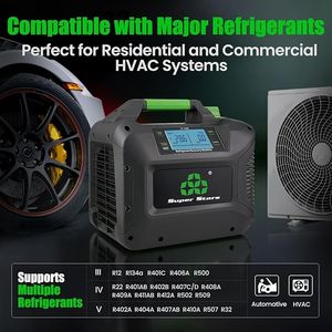 A2L-Compliant Kältemittel rückgewinnung maschine-1 HP (750W) Bürstenlose Digital anzeige mit selbst reinigender tragbarer HLK-Einheit - Product Image 3