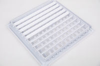 Diffuseur de plafond carré moderne pour système CVC, grille de ventilation de climatisation en aluminium, plastique, acier inoxydable, réglable