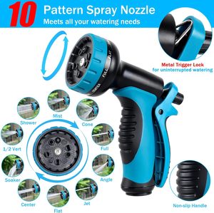 <span class=keywords><strong>Tuyau</strong></span> <span class=keywords><strong>d</strong></span>'<span class=keywords><strong>arrosage</strong></span> en caoutchouc extensible de 15m, <span class=keywords><strong>adaptateur</strong></span> de pistolet de pulvérisation à 10 fonctions standard ANSI de 1/2 pouces <span class=keywords><strong>pour</strong></span> le jardinage, le lavage de voiture et l'irrigation - Product Image 6