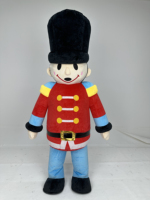 Costume de Mascotte Gonflable Soldat Casse-Noisette en Peluche de Haute Qualité pour Noël, Festival, Défilé, Tenue de Personnage de Dessin Animé Ambulant
