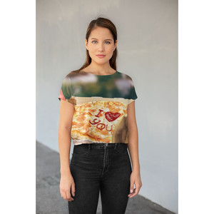Camiseta corta con estampado completo de VANG GOGH'S PIZZA - Product Image 1