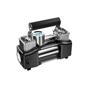 Dai Sheng Car Dual Cylinder Air Pump 12V/24V Digital Gauge Portable Tire Inflator 35L Min 120W 3m Cord - Product Image 2