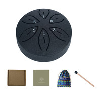 Mini Ethereal Steel Tongue Drum 3-Inch 6-Tone Percussion Instrument Portable Small Drum for Kids New Export Children's Drum