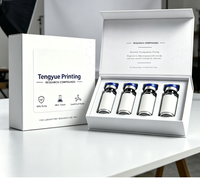 Boîte d'emballage en carton personnalisée de luxe TY pour 4 seringues, emballage de flacons de peptides pour flacons de peptides de 2 ml, 3 ml, 10 ml