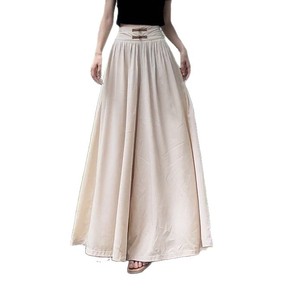 <b>Summer</b> <b>Women</b> Chinese Traditional Pants Lady Comfortable Baggy Wide Leg Straight Leg <b>Trousers</b> Female Fashion High Waisted Slacks - Product Image 1